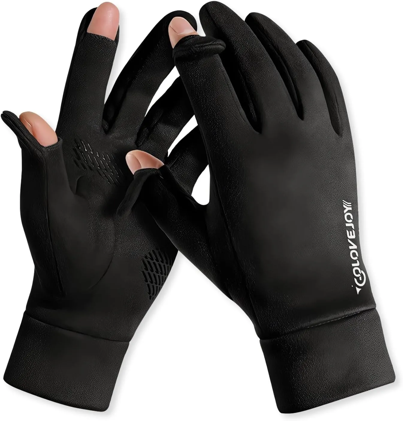Winter Gloves Men Women Convertible Mittens Touch Screen Gloves Suede Gloves Fleece Lined Non-Slip Thermal Gloves
