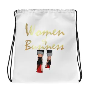 Woman of Business Drawstring bag
