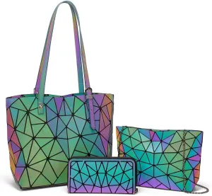Women Fashion Handbags Wallet Tote Bag Shoulder Bag Top Handle Satchel Purse Set 4pcs
