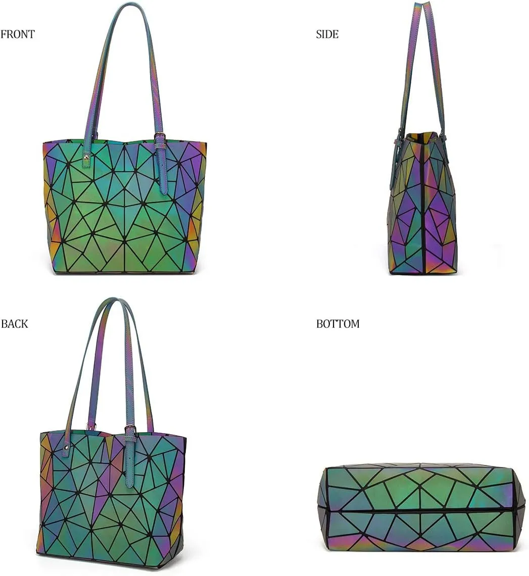 Women Fashion Handbags Wallet Tote Bag Shoulder Bag Top Handle Satchel Purse Set 4pcs