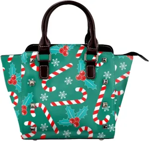 Women Handbag Large Capacity Shoulder Bag Studded Rivet Tote Satchel