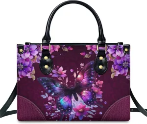 Women Leather Handbag Gift, Casual Crossbody Satchel Bag, Fashion Tote Bag Purses Gifts for Shopping Work Business Travel