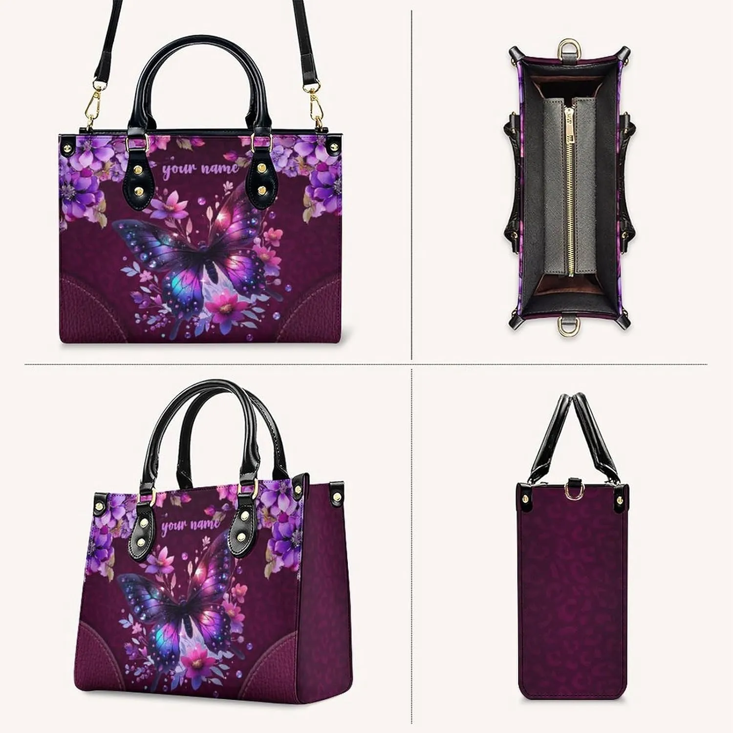 Women Leather Handbag Gift, Casual Crossbody Satchel Bag, Fashion Tote Bag Purses Gifts for Shopping Work Business Travel