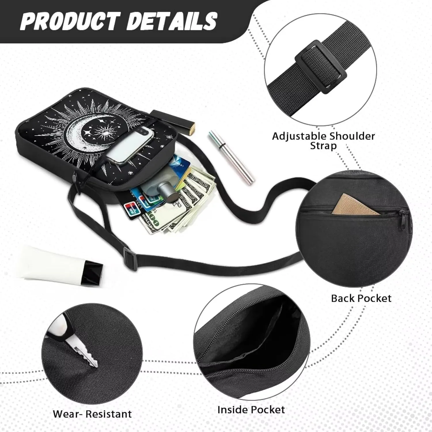 Women Small Crossbody Bag Cross Body Cell Phone Bag Purse Wallet Pouch Lightweight Sling Bag Shoulder Handbag