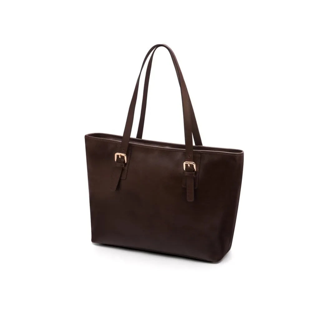 Women's 13" Laptop Workbag - Brown Saffiano
