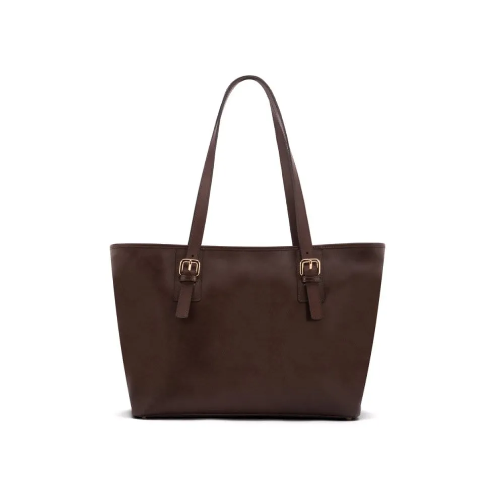 Women's 13" Laptop Workbag - Brown Saffiano