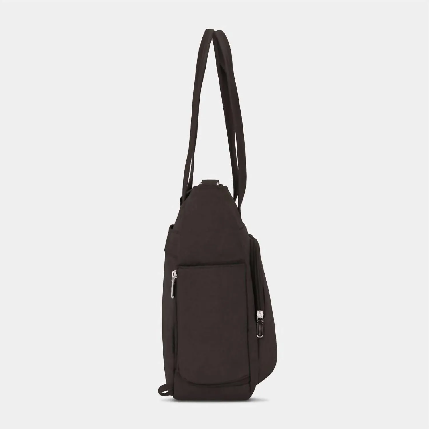 Women's Anti-Theft Essentials Pocket Backpack Tote Bag In Black