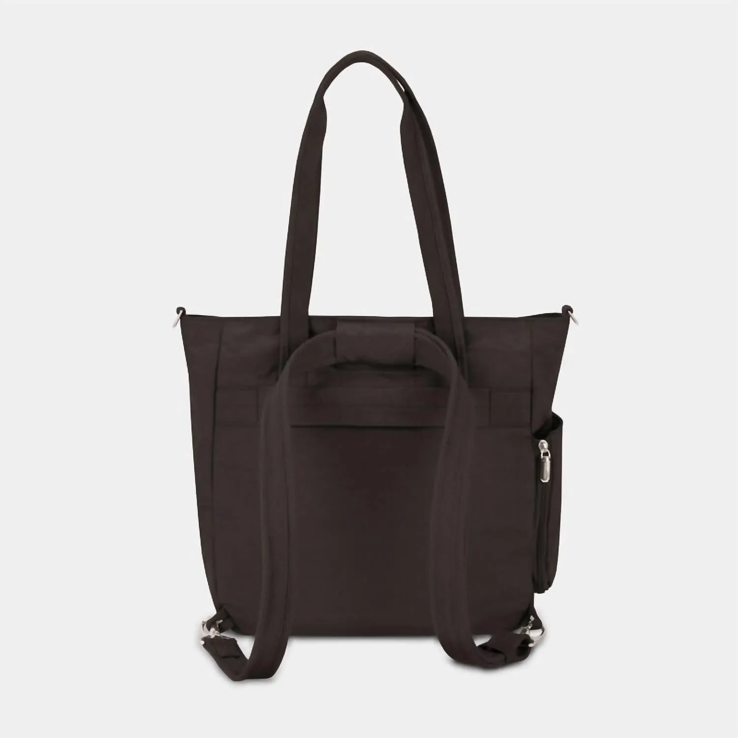 Women's Anti-Theft Essentials Pocket Backpack Tote Bag In Black
