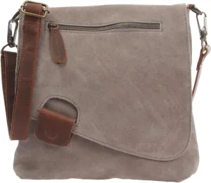 Women's Cowhide Leather Crossbody Shoulder Bag Small Messenger Purse Sling Satchel Bag For Work Business Travel