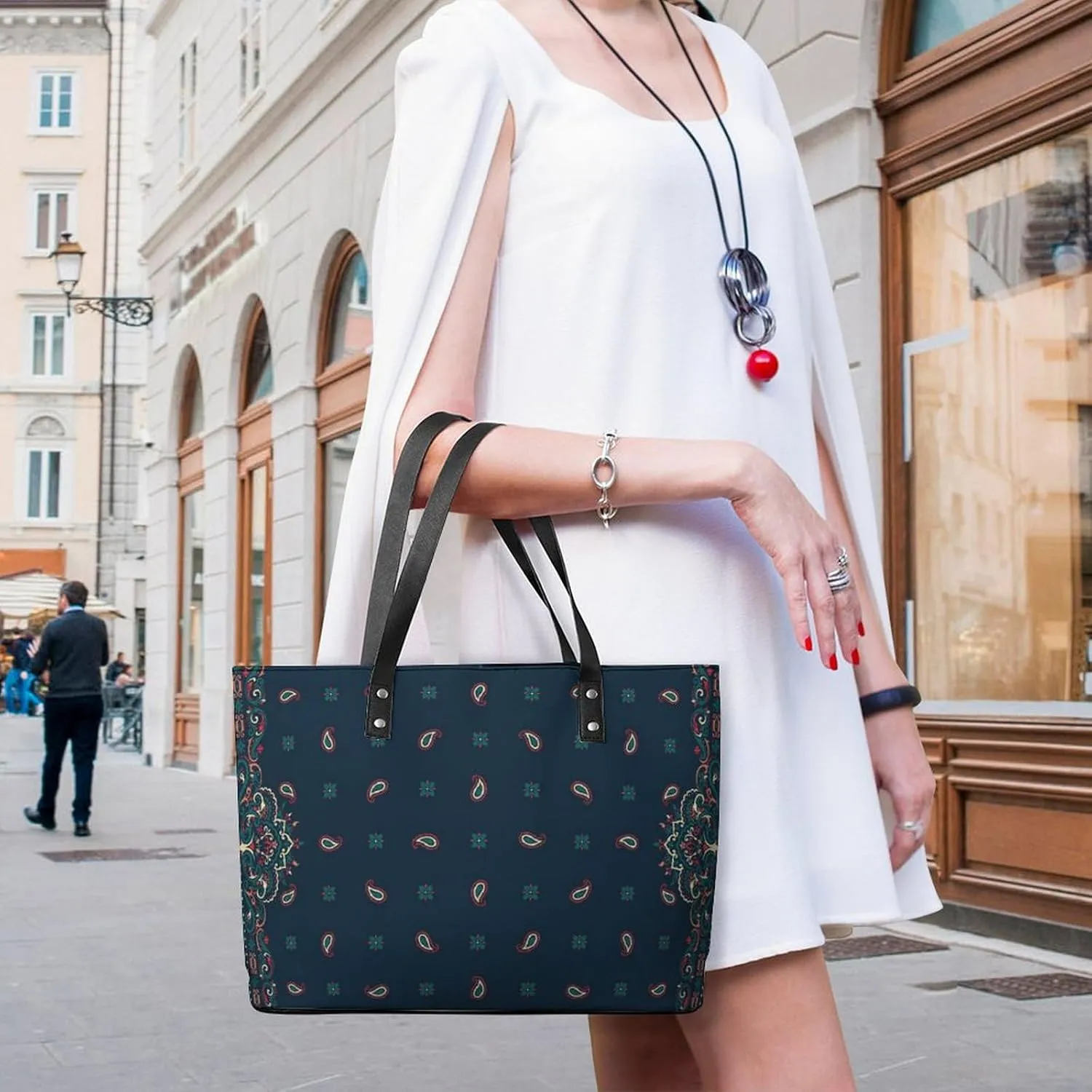 Women's Fashion Large Satchel Tote Bag Casual Shoulder Bag Soft Leather Purse