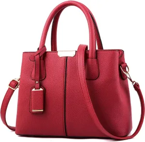 Womens Handbags and Purses Fashion Top Handle Satchel Tote PU Leather Shoulder Bags