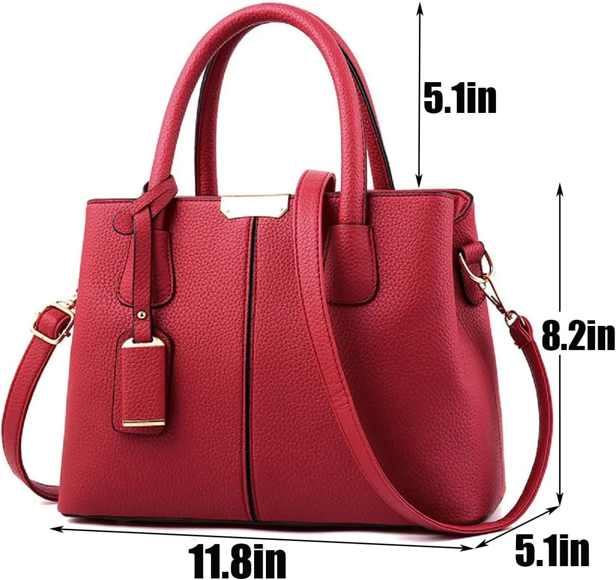 Womens Handbags and Purses Fashion Top Handle Satchel Tote PU Leather Shoulder Bags