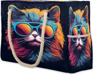 Women's Large Beach Bag Waterproof and Sand-proof Canvas Tote