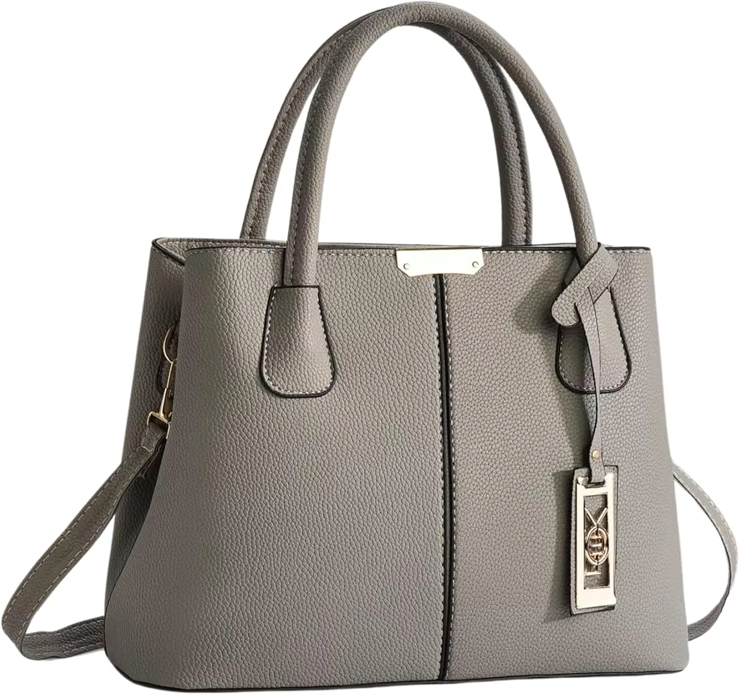 Women's PU Leather Handbag Stylish Tote Shoulder Bag with Crossbody Strap Elegant Spacious Purse for Work & Everyday Use