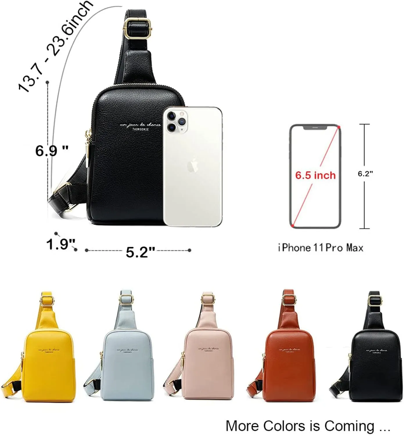 Womens Sling Bag Crossbody Fanny Pack Purse Leather Casual Fashion Travel Daypack Sport Chest Satchel for Women