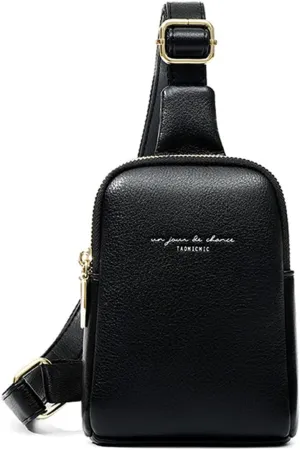 Womens Sling Bag Crossbody Fanny Pack Purse Leather Casual Fashion Travel Daypack Sport Chest Satchel for Women