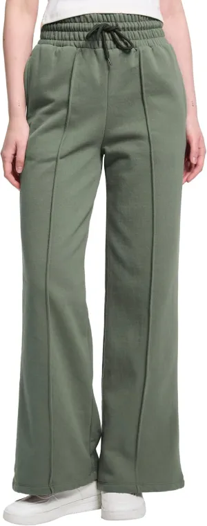 Womens Sweatpants Straight Wide Leg Pants for Women Fleece Lined High Waisted Baggy Casual Drawstring Lounge Pants