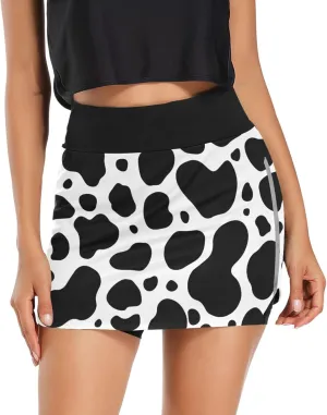 Women's Tennis Skirt Inner Shorts Lightweight Golf Casual Sports Skirt with Pockets