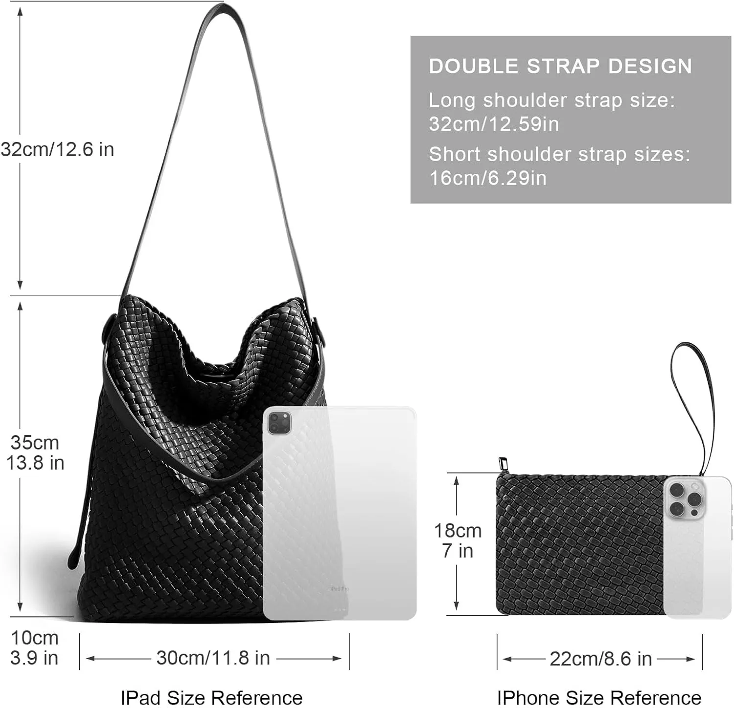 Woven Leather Tote Bag for Women Large Woven purses shoulder bag Fashion Shopping Travel Handbags