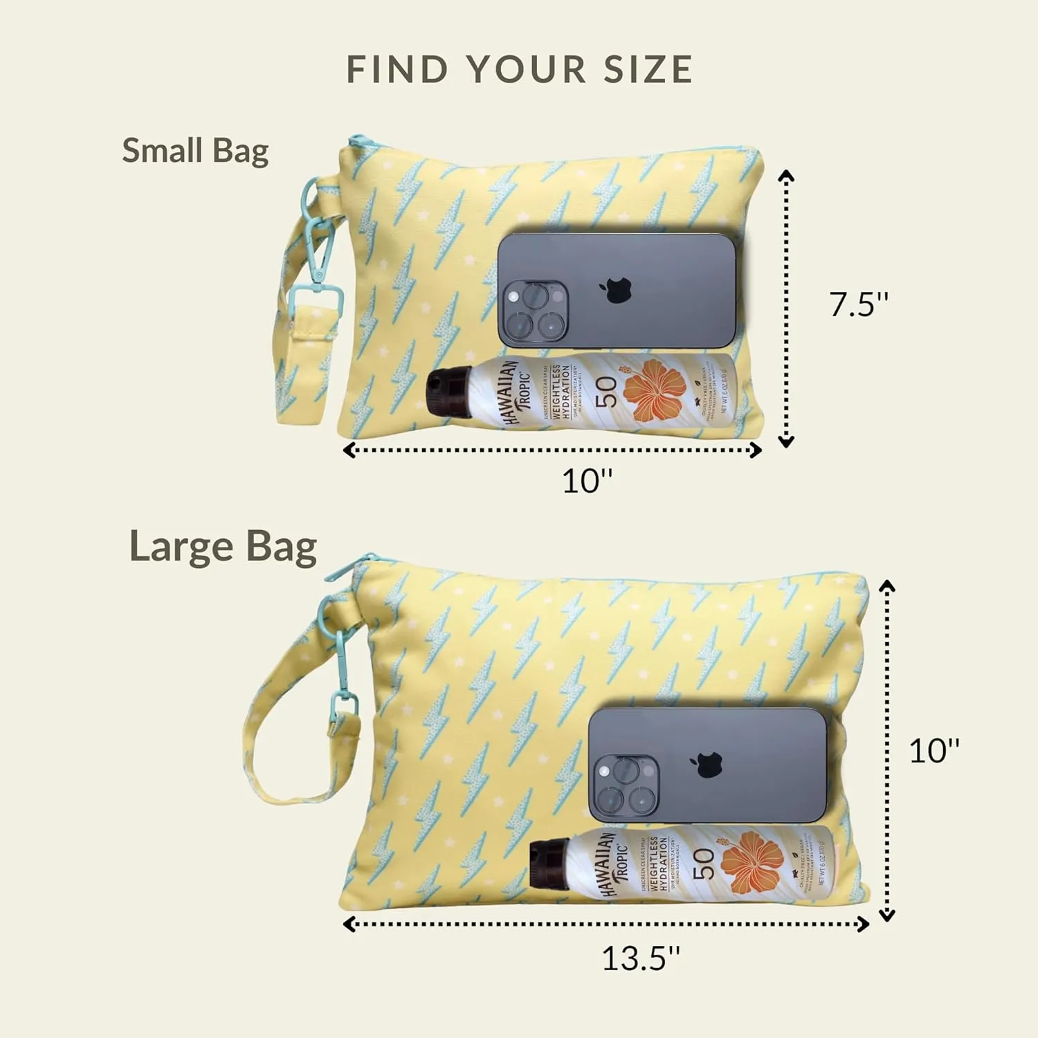 Wristlet Bag, Convenient Buckle Loop Strap, Ample Storage, Eco Fabric, Everyday Travel Vacation Accessory