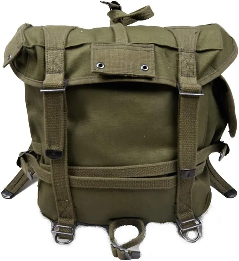 WWII WW2 US Army M1945 Backpack Korean War Tactical Backpack, Army Green, One Size