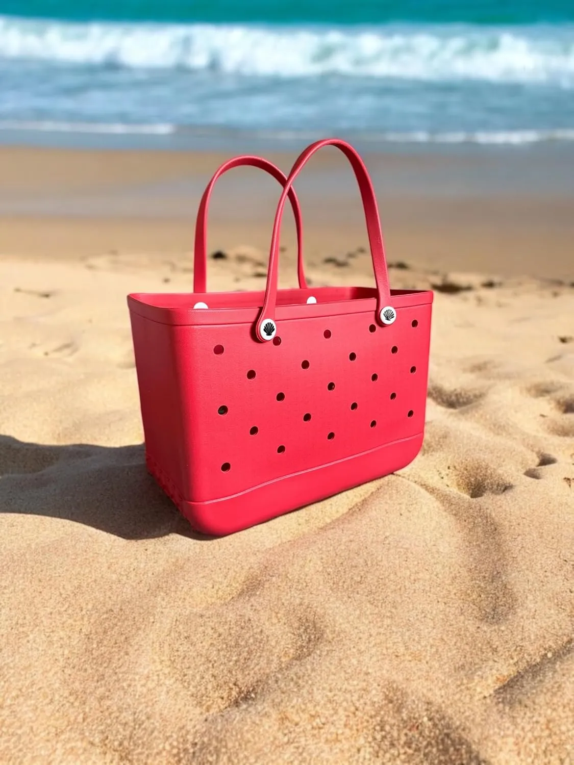 X Large Beach Bag Tote| Durable Lightweight Waterproof Washable Open Tote Bag for Beach, Pool, Boat, Sports