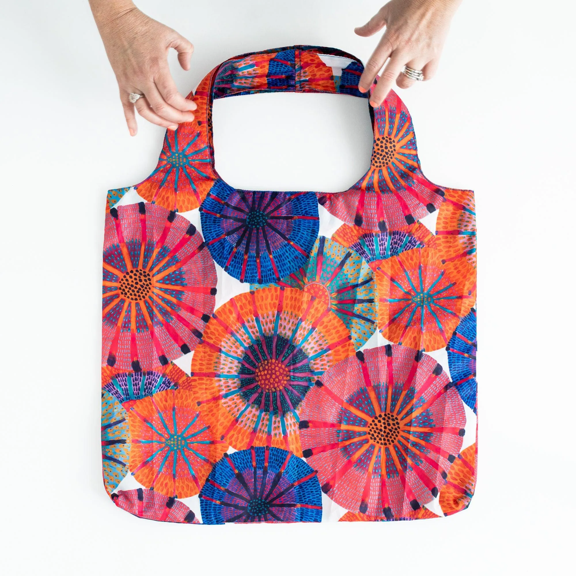 XLarge Foldaway Shopper Tote - Sunshine Flowers