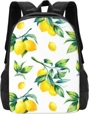 Yellow Lemons Lightweight Packable Backpack Travel Casual Large Capacity Daypack Foldable Backpack For Men Women