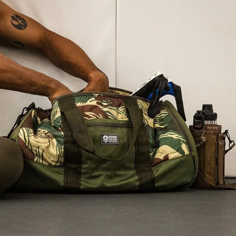 Zero Foxtrot Woobie Duffle Bag, large gym, travel, camping, overnight bag for men and women, military, tactical duffle with shoe compartment – 60L - Black MTP