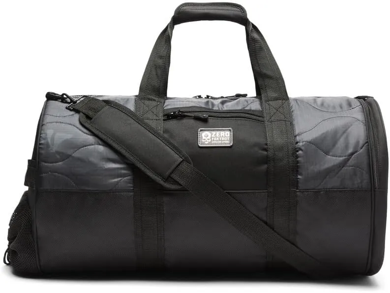 Zero Foxtrot Woobie Duffle Bag, large gym, travel, camping, overnight bag for men and women, military, tactical duffle with shoe compartment – 60L - Black MTP