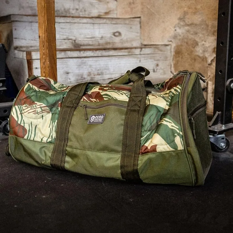 Zero Foxtrot Woobie Duffle Bag, large gym, travel, camping, overnight bag for men and women, military, tactical duffle with shoe compartment – 60L - Black MTP